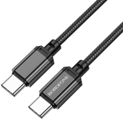 кабель borofone bx87 type-c - type-c (pd) 60w/3a/1m (чорний) 