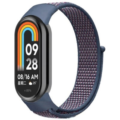 ремінець для xiaomi mi band 8/9/10 nylon (світло-синій) 