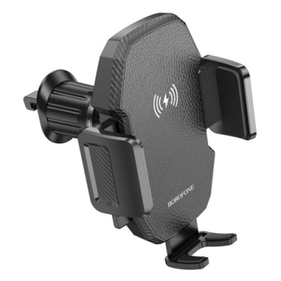 Автотримач Borofone BH213 Air Outlet Wireless Charger 15W (Чорний)