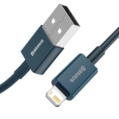 кабель baseus superior series usb - lightning 2.4a/1m (calys-a03) (blue) 