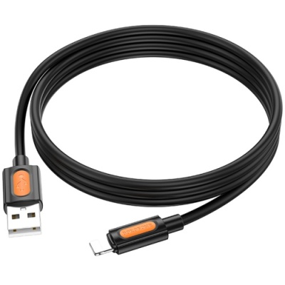 кабель borofone bx114 silicone usb - lightning 2.4a/1m (чорний) 