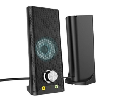 колонки для комп'ютера hoco ds32 plus combined colorful speaker (bluetooth) (чорний) 