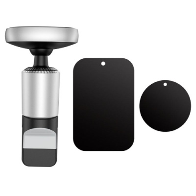 Автотримач Borofone BH44 Smart air outlet (Чорно-Сталевий)