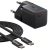 Мережевий Зарядний Пристрій Baseus GaN5 Mini (P10110909113-01) Type-C/25W/PD + (Type-C - Type-C) (Чорний) мережевий зарядний пристрій baseus gan5 mini (p10110909113-01) type-c/25w/pd + (type-c - type-c) (чорний)