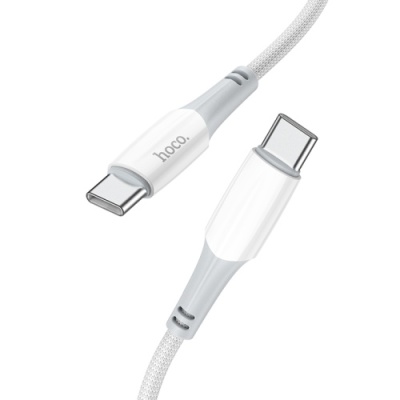 кабель hoco x70 ferry (pd) type-c - type-c 60w 3a/1m (білий) 