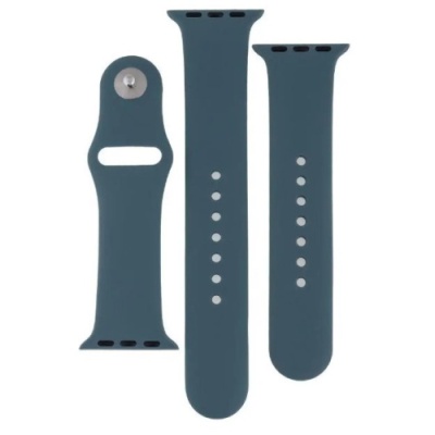 ремінець для apple watch band silicone two-piece 38/40/41 mm (62, granny grey) 