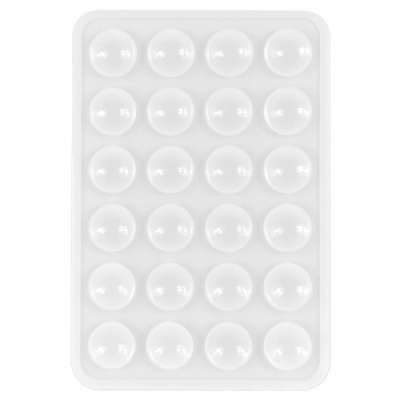 Купить силіконова тримач-присоска телефону sticker side silicone (3m килимок липучка) (білий) онлайн