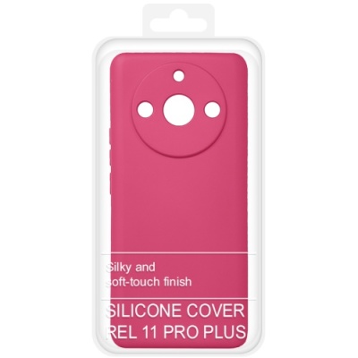 Купить силіконовий чохол soft silicone case для realme 11 pro+ (малиновий) онлайн