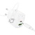 мережевий зарядний пристрій hoco cs55a 1usb/18w/qc3.0 + 1type-c/30w/pd + (type-c - lightning) (білий) 