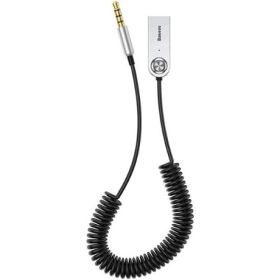 Bluetooth аудіо ресівер Baseus AUX Bluetooth Audio Adapter USB with mic (CABA01-01) (Black)