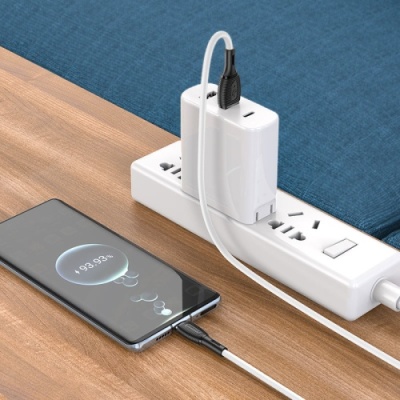 кабель borofone bx86 usb - type-c 3a/1m (білий) 