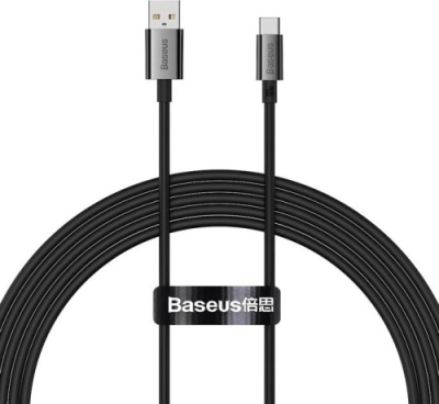 кабель baseus superior series fast charging data usb - type-c 100w/2m (p10320102114-02) (black) 