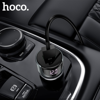 Автомобільний Зарядний Пристрій Hoco Z42 1USB/18W/QC3.0 + 1Type-C/20W/PD (Сірий)