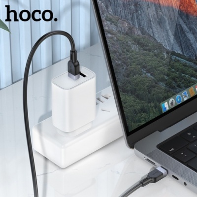 кабель hoco x109 silicone type-c - type-c 60w/2m (чорний) 