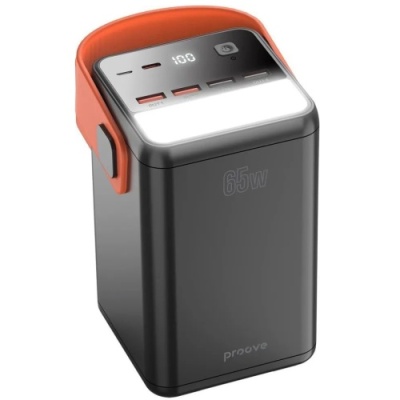 додаткова батарея power bank proove powerbox 65w 60000mah (black) 