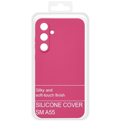 Купить чохол soft silicone case full для samsung a556 galaxy a55 5g (малиновий) онлайн