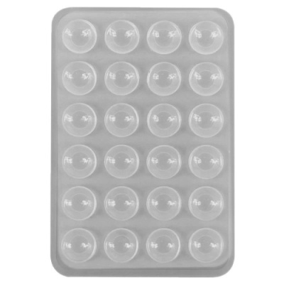 Купить силіконова тримач-присоска телефону sticker side silicone (3m килимок липучка) (сірий) онлайн