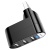 usb hub borofone dh3 (usb to usb2.0*3) - black 