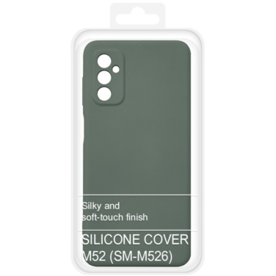 Купить силіконовий чохол soft silicone case для samsung m526 galaxy m52 - granny grey онлайн