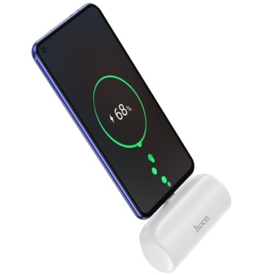 додаткова батарея power bank hoco j106 pocket type-c 5000mah (бiлий) 
