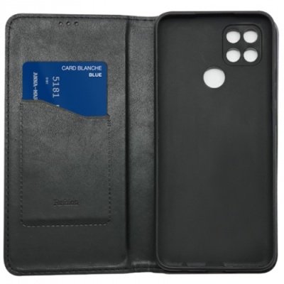 Купить чохол-книжка leather fold для oppo a15/a15s (темно-червоний) онлайн