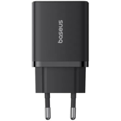 мережевий зарядний пристрій baseus cube fast charger (p10111404113-00) 1usb/18w/qc3.0 + 1type-c/30w/pd (чорний) 