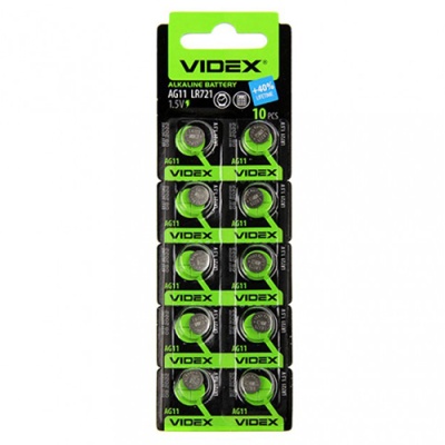 батарейка videx ag11 (10шт) 