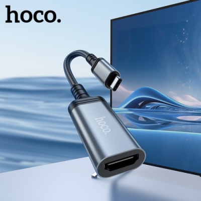 перехідник hoco ua43a type-c - hdtv (сірий) 