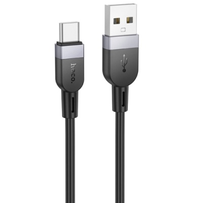 кабель hoco x109 silicone usb - type-c 3.0a/2m (чорний) 