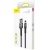 кабель baseus cafule se usb - lightning 2.4a/1m (calklf-gg1) (black-grey) 