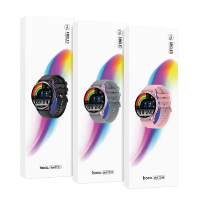 смарт-годинник hoco y15 amoled (чорний) 