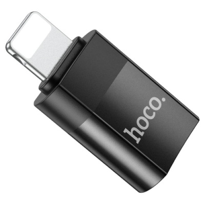 перехідник hoco ua17 lightning - type-c (чорний) 