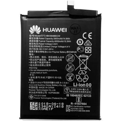 акумулятор (aaaa) для huawei hb436486ecw - honor 9x/ mate 10/ mate 20/ p20/ p20 pro