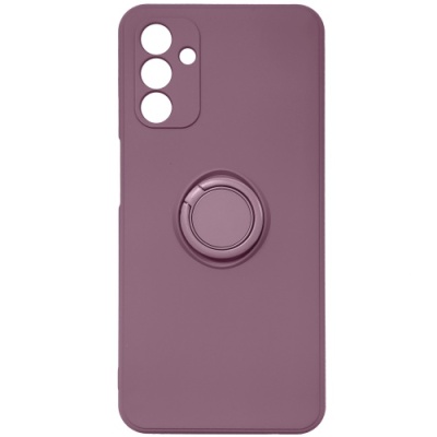 Купить силіконовий чохол soft silicone casevsmagnet ring для samsung a047 galaxy a04s - blueberry yogurt онлайн