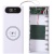 корпус multi-powerbank l16, під елементи 18650 до 16 шт, 22.5+15w, з бездротовою зарядкою та ліхтарем, білий 