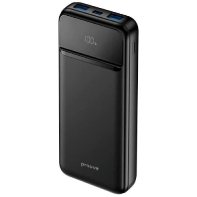 додаткова батарея power bank proove illuminator 2 pd20w+qc3.0 22.5w 10000mah (black) 