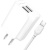 мережевий зарядний пристрій xo l35d 2usb/2.1a + (usb - microusb) (бiлий) 