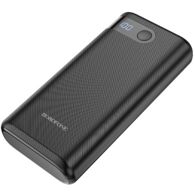 додаткова батарея power bank borofone bt35a smart force digital display 20000 mah (чорний) 