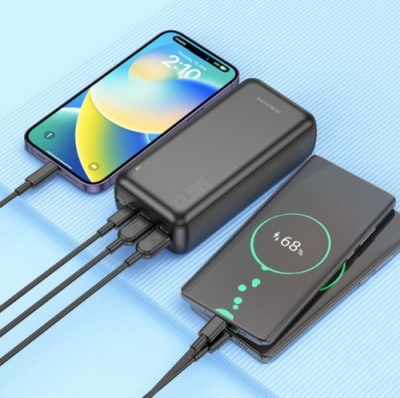 додаткова батарея power bank borofone bj38b power pd20w+qc3.0 22.5w 30000 mah (чорний) 