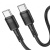 кабель hoco x83 (pd) type-c - type-c 60w 3a/1m (чорний) 