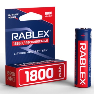 акумулятор rablex li-ion 18650 1800mah 3.7v (1шт) 
