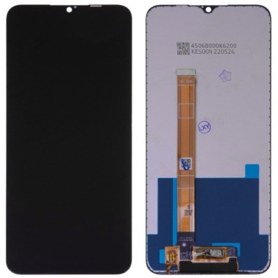 дисплей для realme c21y/realme c25y з чорним тачскріном, high quality
