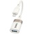перехідник otg hoco ua39 lightning - usb (білий apricot) 