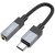 перехідник hoco upa32c type-c - jack 3.5 (чорний) 