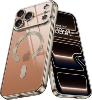 Купить чохол tpu metallic full camera with magsafe для apple iphone 17 pro max (matte titan) онлайн