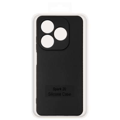 Купить чохол soft silicone case full для tecno spark 20 (kj5n) (black) онлайн
