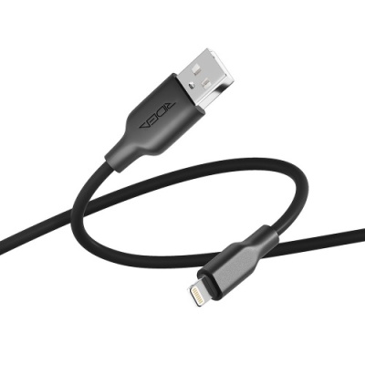 кабель ridea rc-ai21 airsiliconepro 12w/1m usb - lightning (чорний) 