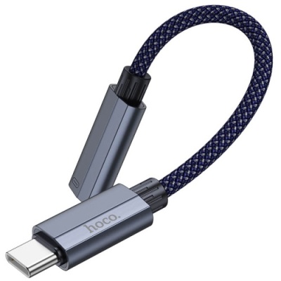 перехідник hoco ua29a type-c(male) to lightning(female) 0.15m (сірий) 