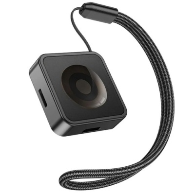 безпровідний зарядний пристрій для apple watch hoco cw55 магнітний (чорний) 