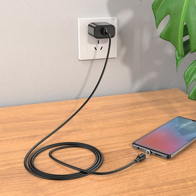 кабель hoco x52 sereno magnetic usb - microusb 2.4a/1m (чорний) 